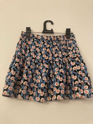 Falda corta estampada