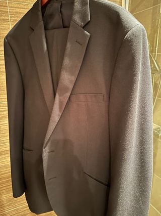 Traje Lana Azul Marino Chaqueta y Pantalón