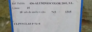 Cristales Doble acristalamiento con marco