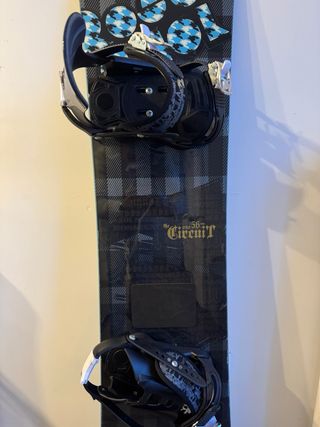 Tabla Snowboard 156 Rossignol, Fijaciones y funda