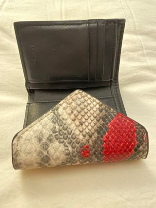 Cartera Mango Piel Serpiente Multicolor