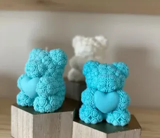 Molde para velas gato y oso