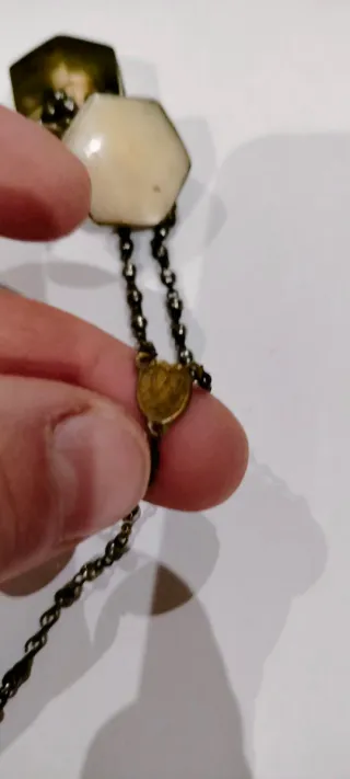 Rosario vintage con astuccio esagonale