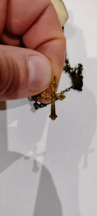 Rosario vintage con astuccio esagonale