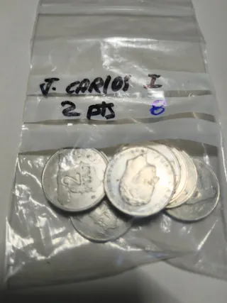 Monedas España J. Carlos I AÑOS VARIOS