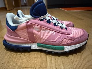 Zapatillas Lacoste Mujer Rosa y Azul