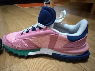 Zapatillas Lacoste Mujer Rosa y Azul
