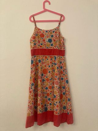 Vestido estampado retro verano