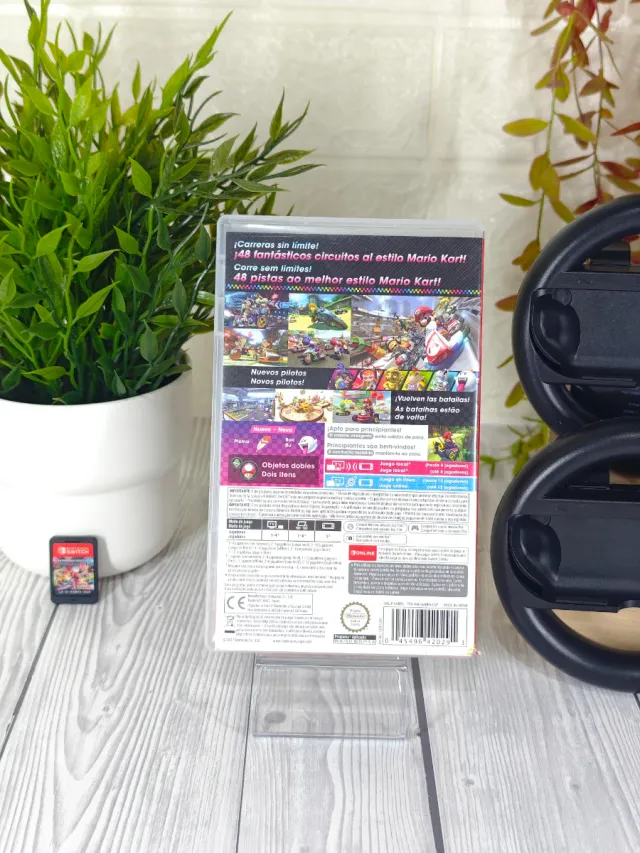 Juego Mario Kart Deluxe 8 + 2 Volantes