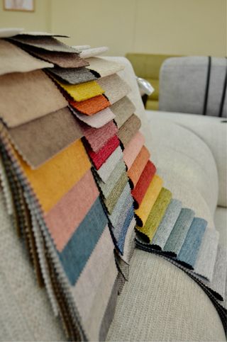 Sofá de tela diferentes colores