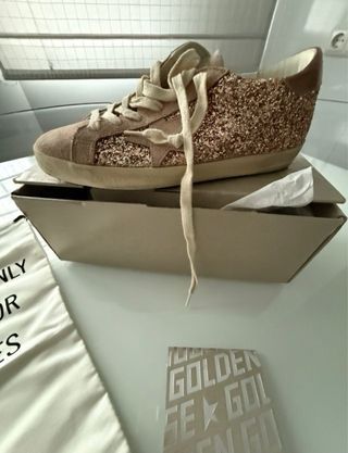 Zapatillas Golden Goose Glitter Rosa