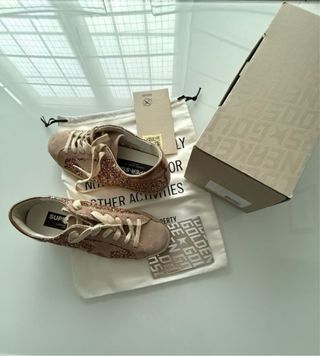 Zapatillas Golden Goose Glitter Rosa