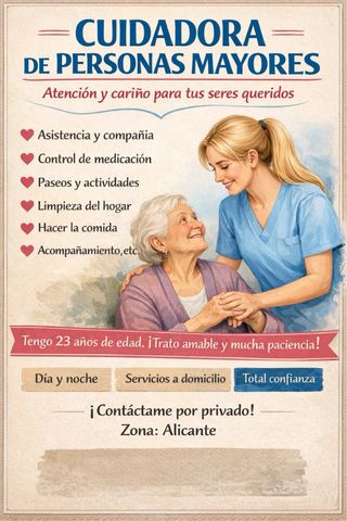 Cuidadora personas mayores