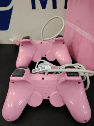 PS2 Slim Rosa con 2 Mandos