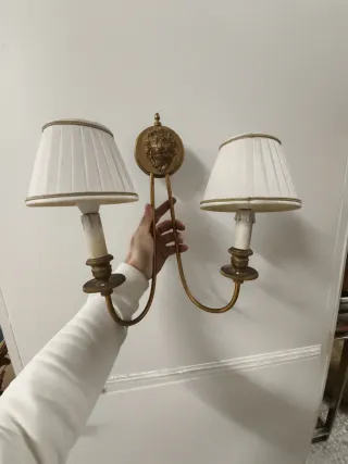 Aplique de pared cabeza de león