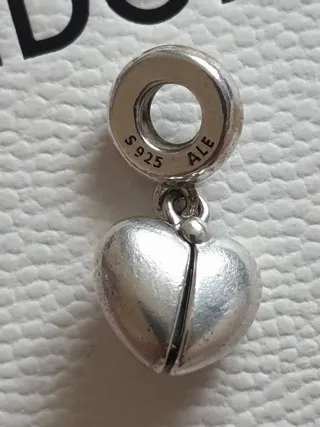 Charm Pandora Cuore Ali Famiglia Argento