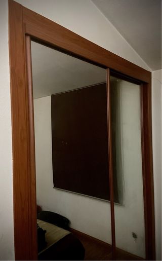 2 Puertas correderas vestidor con espejo