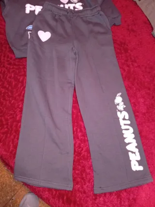 Chándal Peanuts niña gris 9-10 años