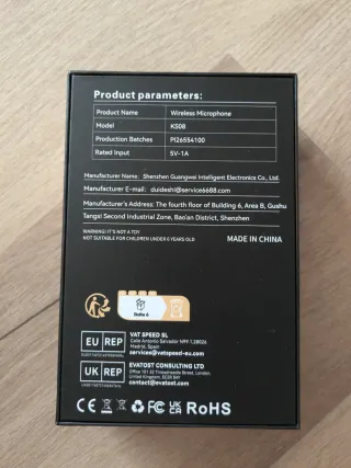 Micrófono Inalámbrico Hi-Res Audio NUEVO