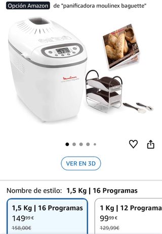 Moulinex Home Bread Baguette Panificadora