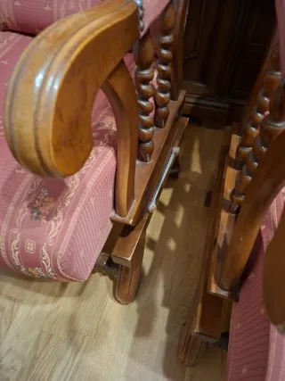 RESTAURAR. Butacas mecedoras para tapizar.