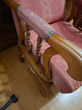 RESTAURAR. Butacas mecedoras para tapizar.