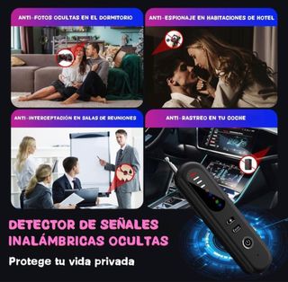 Detector de cámaras y micrófonos ocultos