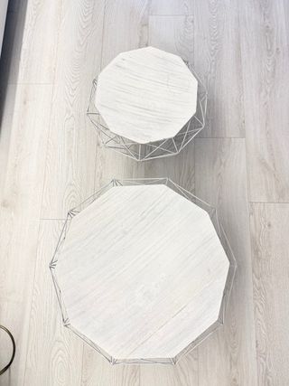 Pack 2 Mesas Auxiliares Geométricas