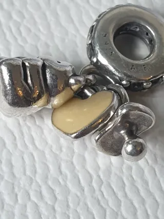 Charm Pandora Orsetto  Cuore e ciuccio