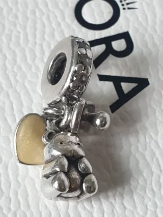 Charm Pandora Orsetto  Cuore e ciuccio