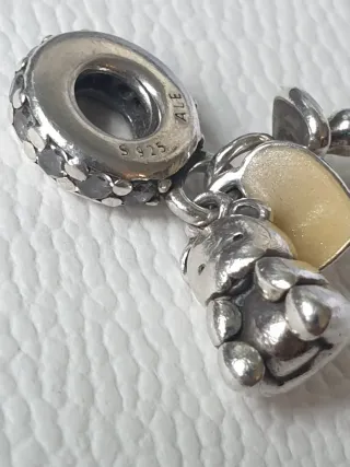 Charm Pandora Orsetto  Cuore e ciuccio