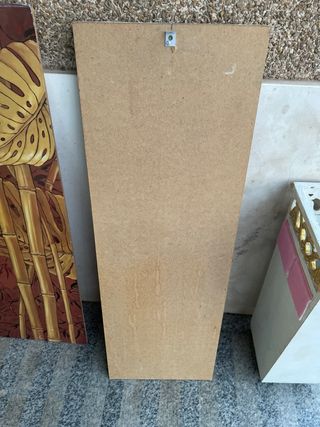 2 Cuadros Bambú y Hojas Tropicales