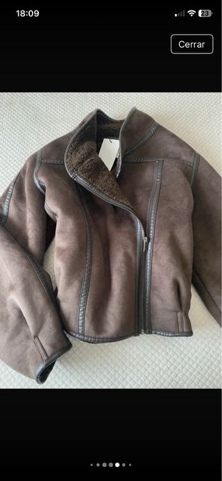 Cazadora Zara efecto ante