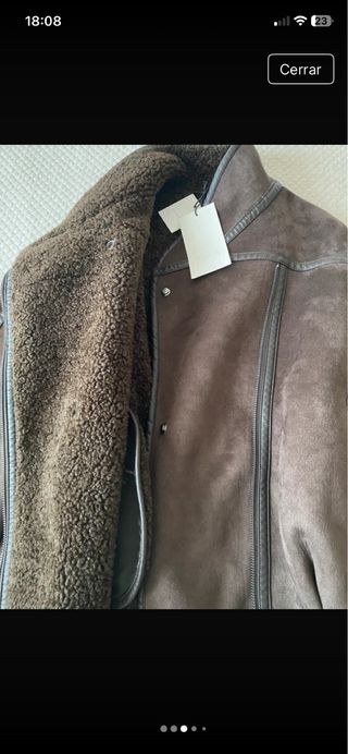 Cazadora Zara efecto ante