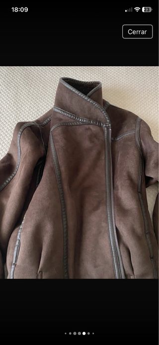 Cazadora Zara efecto ante