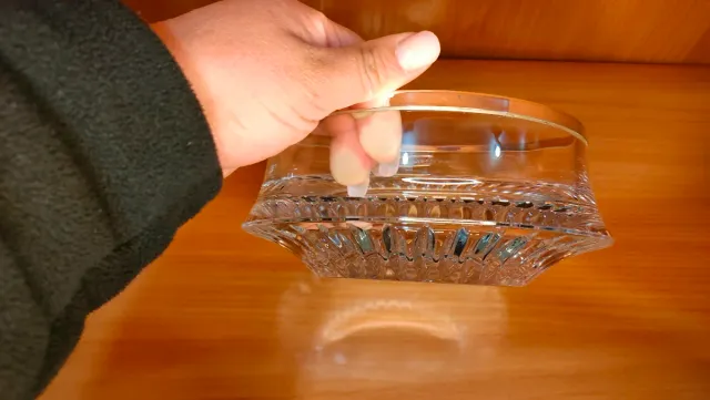 Ciotola centrotavola in cristallo intagliato 640513971