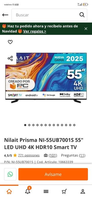 Nilait Prisma NI-55UB7001S 55 Smart TV