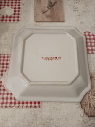 Plato porcelana vintage pájaros Japón