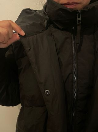 Campera Abrigo Negra Primark