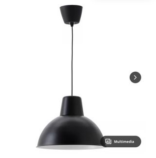 Lampada a Sospensione Ikea Nera