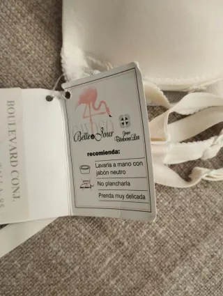 Sujetador Bárbara Lee blanco talla 85B