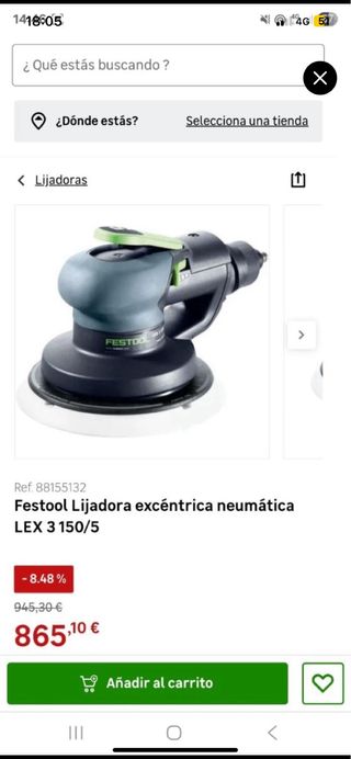 Lijadora Festool LEX 3 150/7