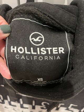 Sudadera Hollister Negra y Gris