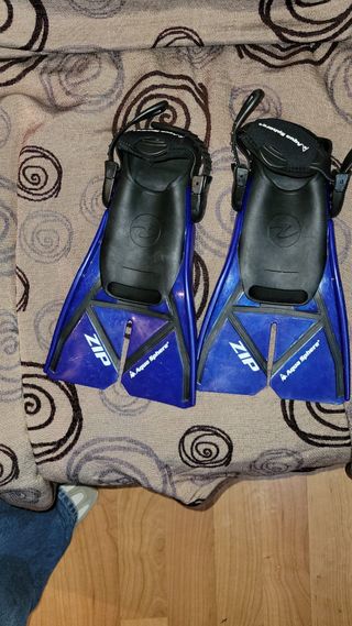 Aletas de natación Zip azules  Talla 36-39