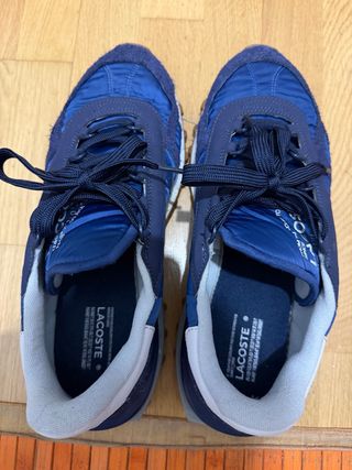 Zapatillas Lacoste Hombre Azul/Gris