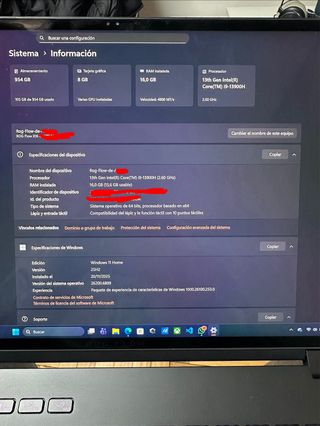 Portátil Asus ROG Flow X16 i9 RTX4060