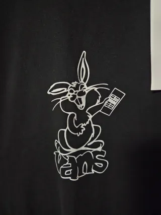 Camiseta Vans Negra Estampada