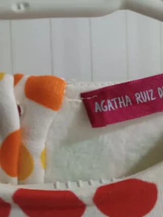 Vestido Agatha Ruiz lunares talla 10 años