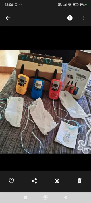 Pack 3 Walkie Talkies Fansteck Niños