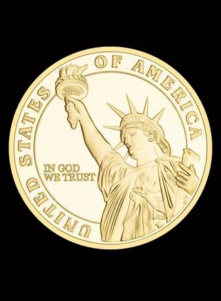 MONEDA DE EE.UU. + EXPOSITOR + CÁPSULA